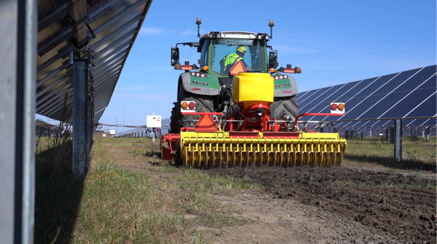 Solar Vegetation Seedbed Preparation Tractor