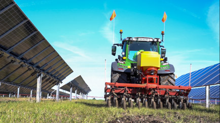 Solar Vegetation Establishment Tractor